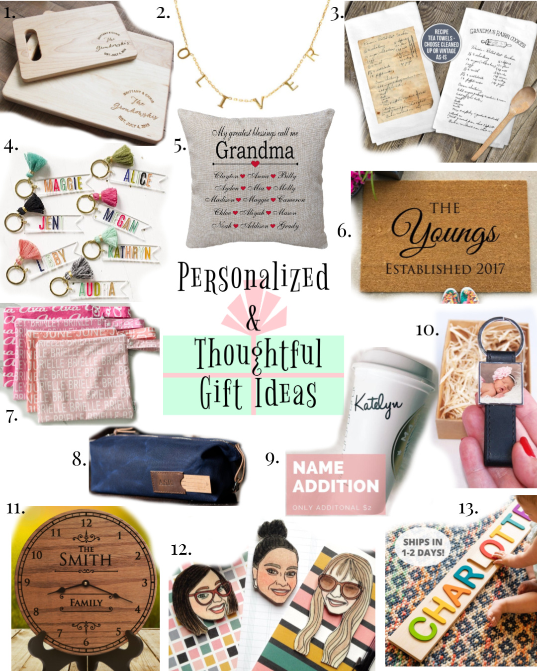 Personalized and Thoughtful Gifts from Etsy, Personalized Holiday gifts, gifts for difficult people