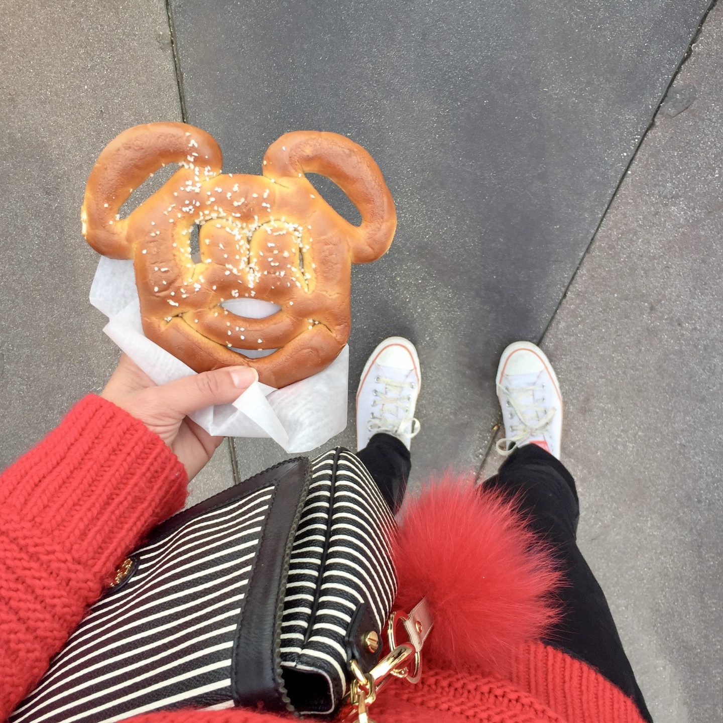 mickey pretzel at Disneyland, what shoes to wear to Disneyland