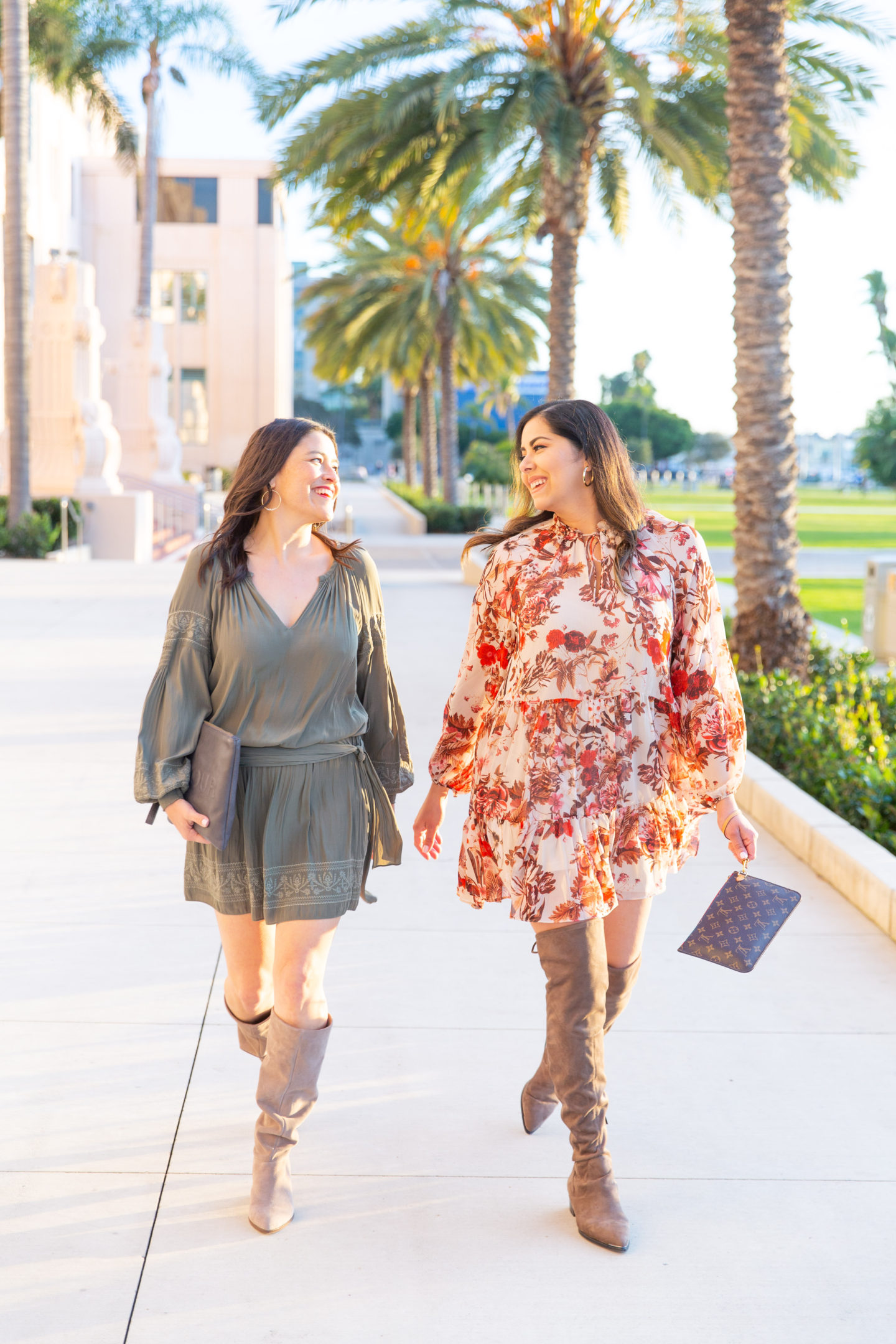 How to wear taupe boots, taupe boots outfit ideas, San Diego Fashion Blogger collaboration