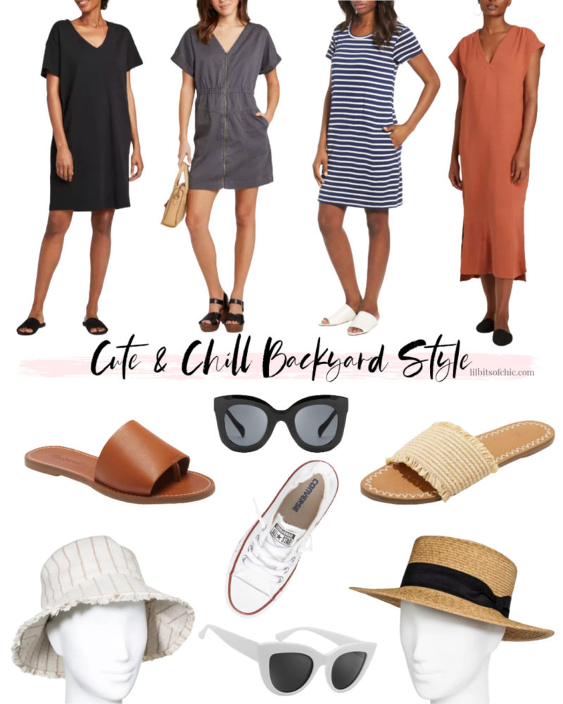 Chill Outfits for hanging out in backyard - Lil bits of Chic