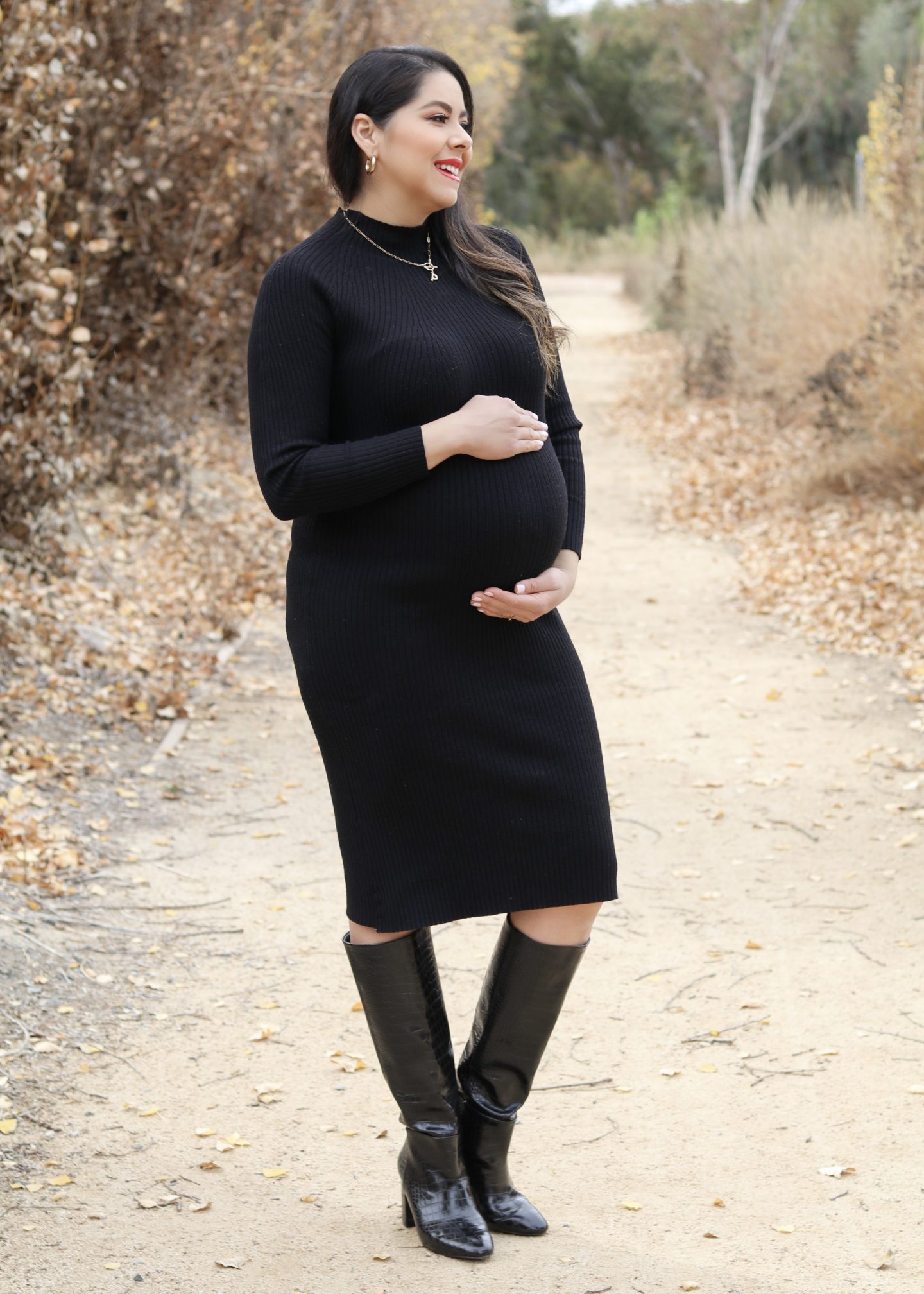 winter pregnancy fashion, winter maternity style, Latina mom blogger