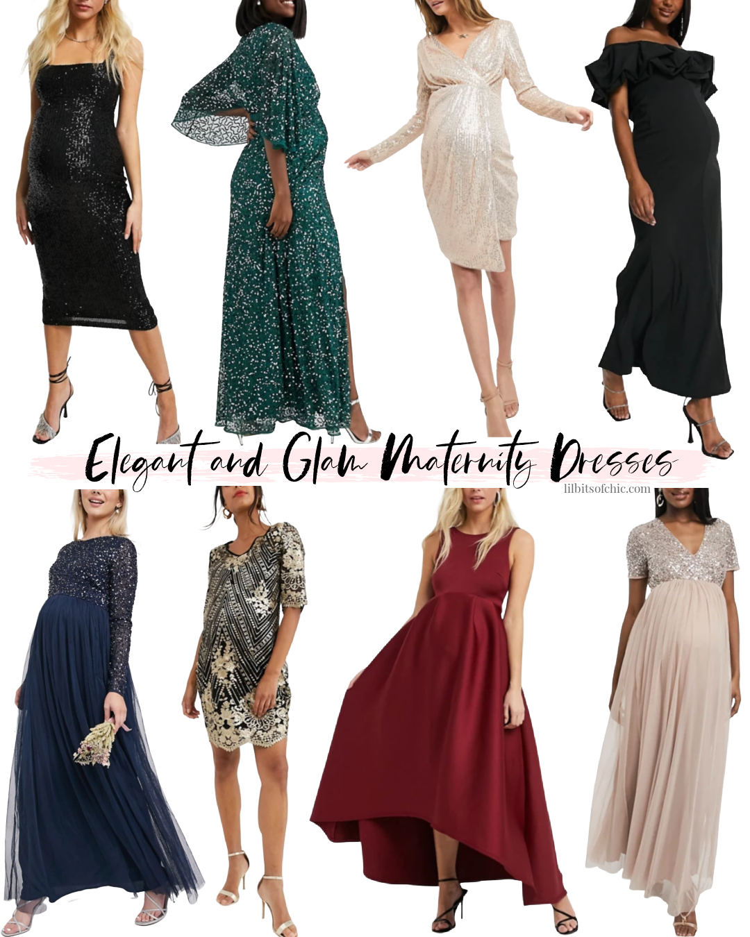 Elegant and Glam Maternity Dresses - Lil bits of Chic