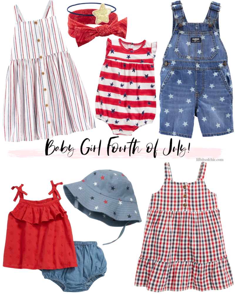Fourth of July Outfit Ideas for baby girl and toddler boy