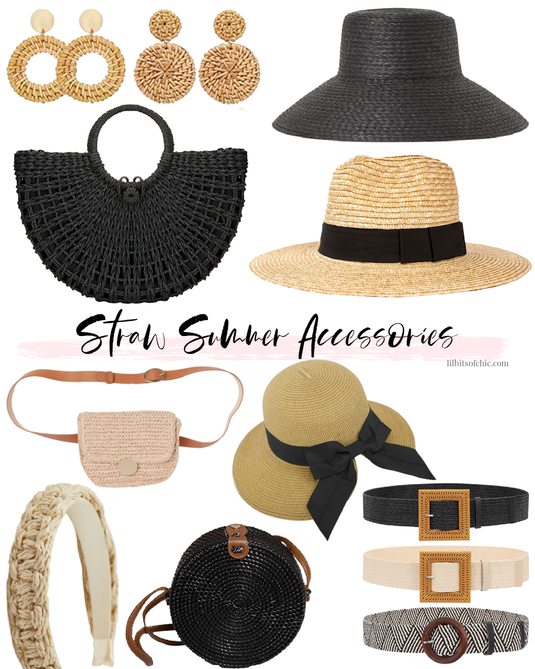 Straw summer accessories under $60, summer accessories for 2021