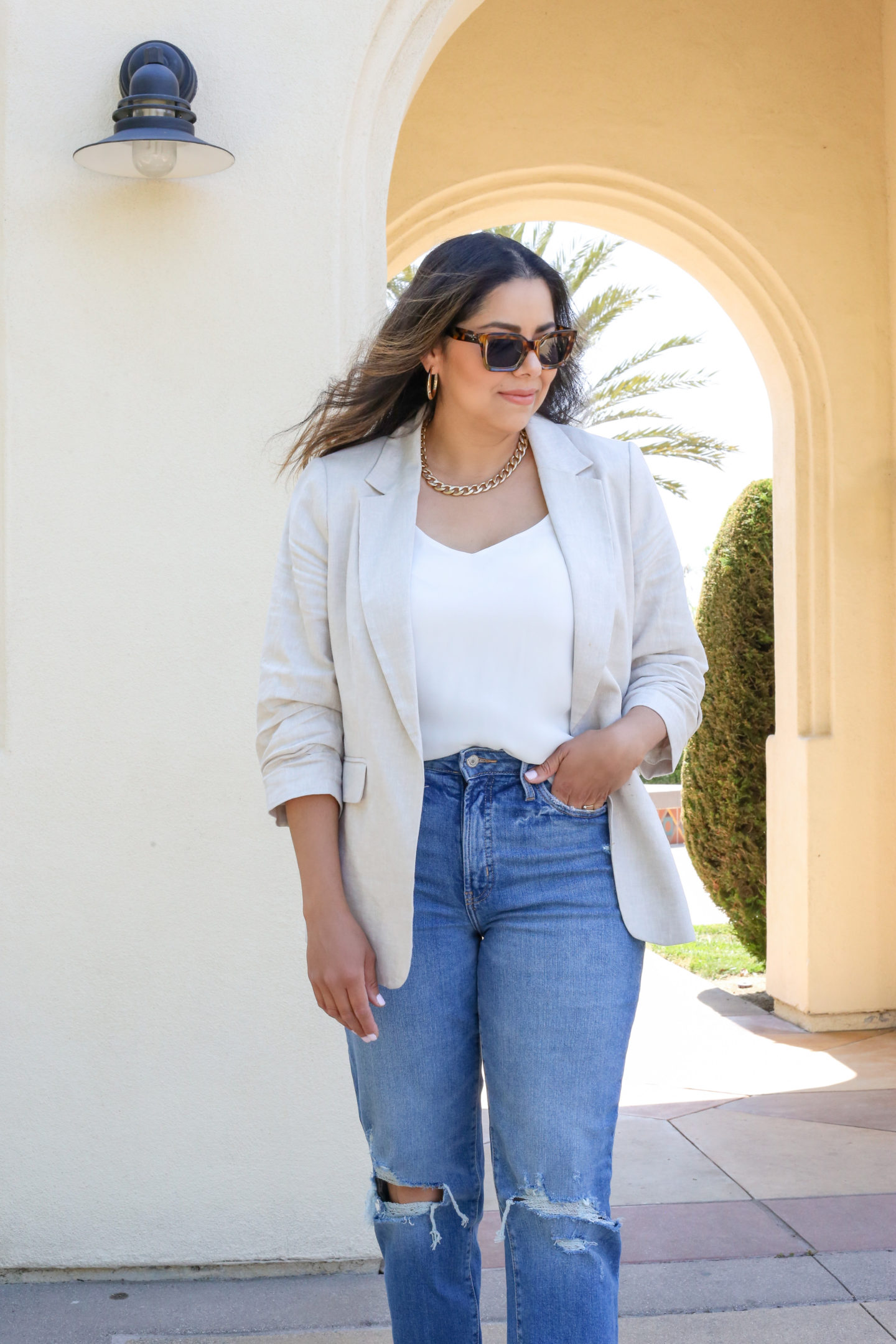 Styling High Waisted Straight Leg Jeans - Lil bits of Chic