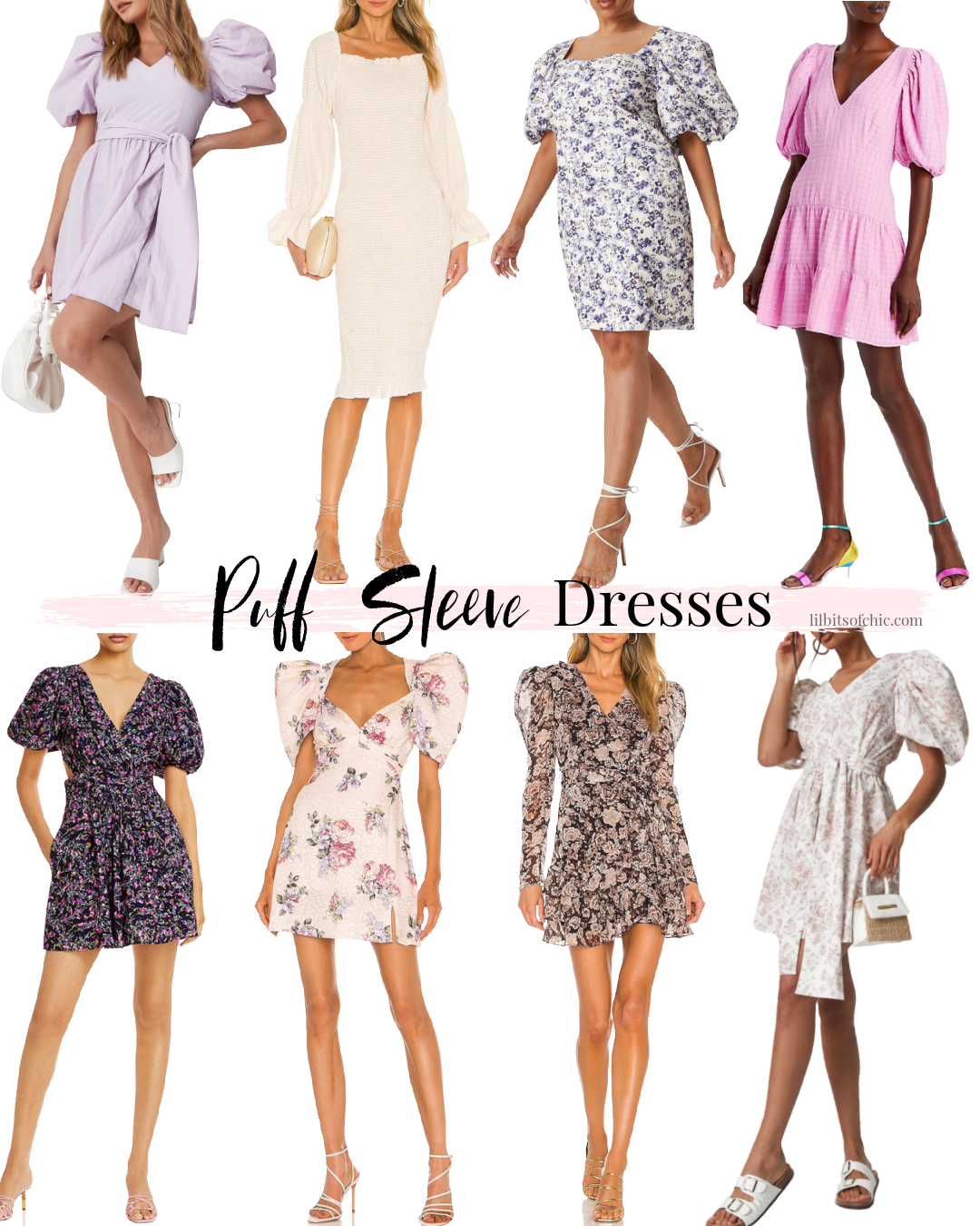 Puff Sleeve Dresses for your next event - Lil bits of Chic