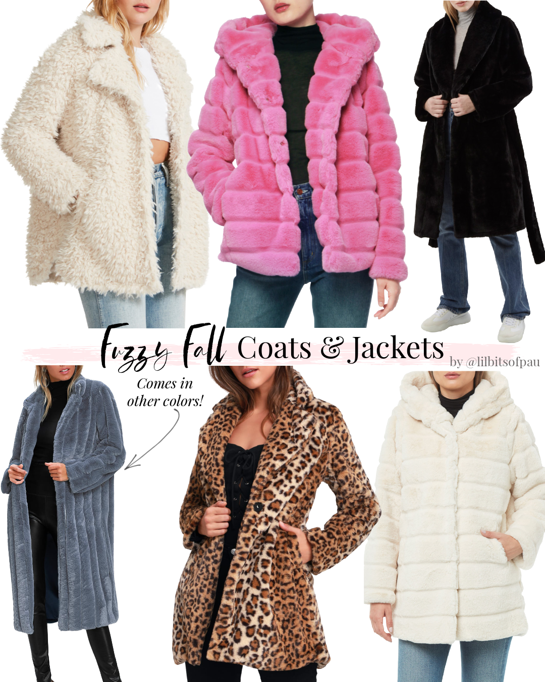 Faux Fur Coats for Fall, fuzzy fall coats and jackets