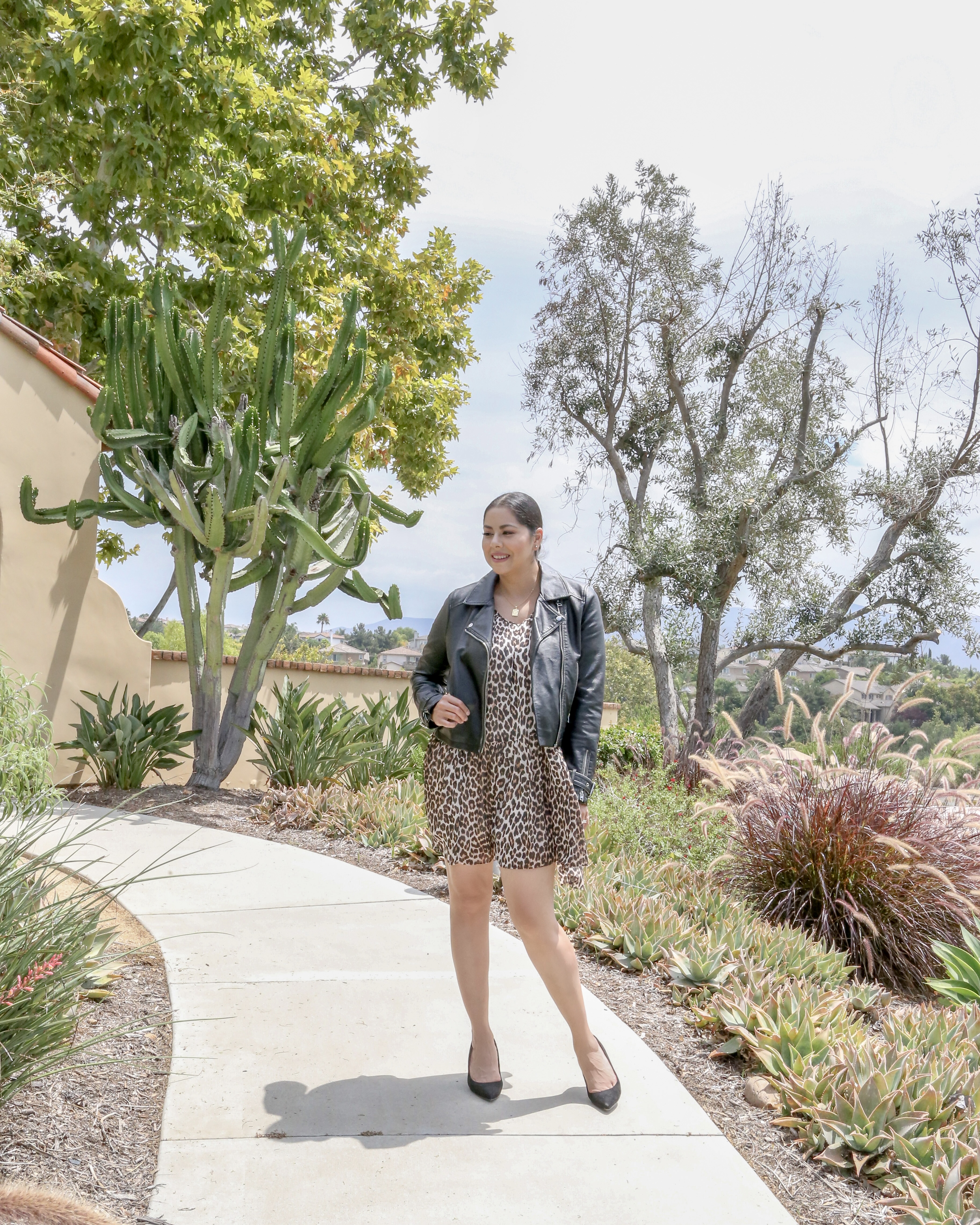 how to style a leopard dress, socal fashion blogger