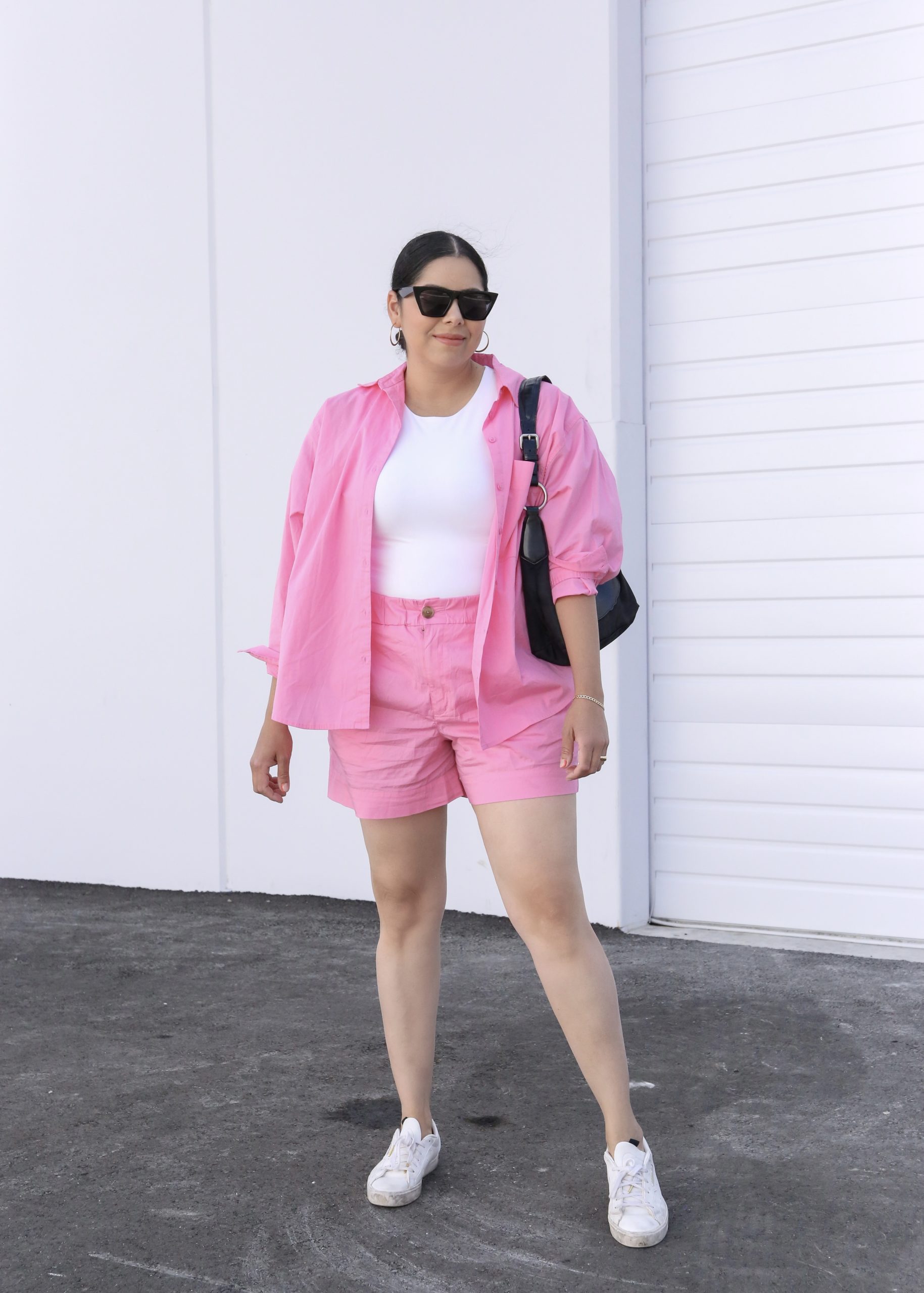 Pink Shorts Set For Summer Lil Bits Of Chic