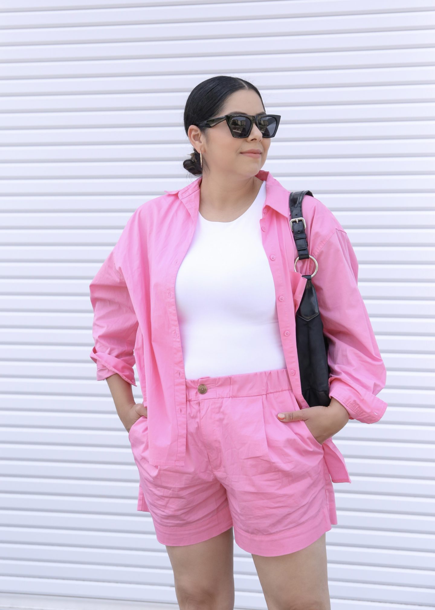 hot pink women button down, Summer outfits 2022 for women, inspo and fashion trends for summer 2022