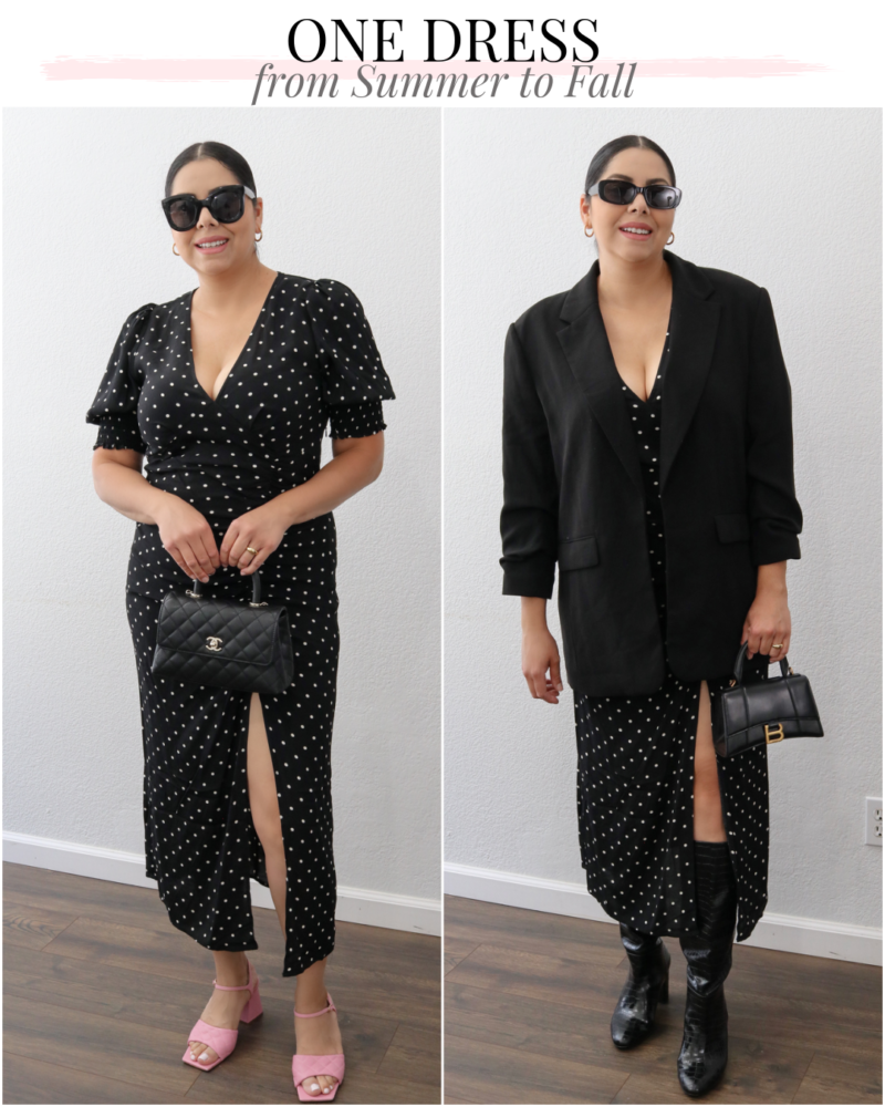 One Polka Dot Dress from Summer to Fall