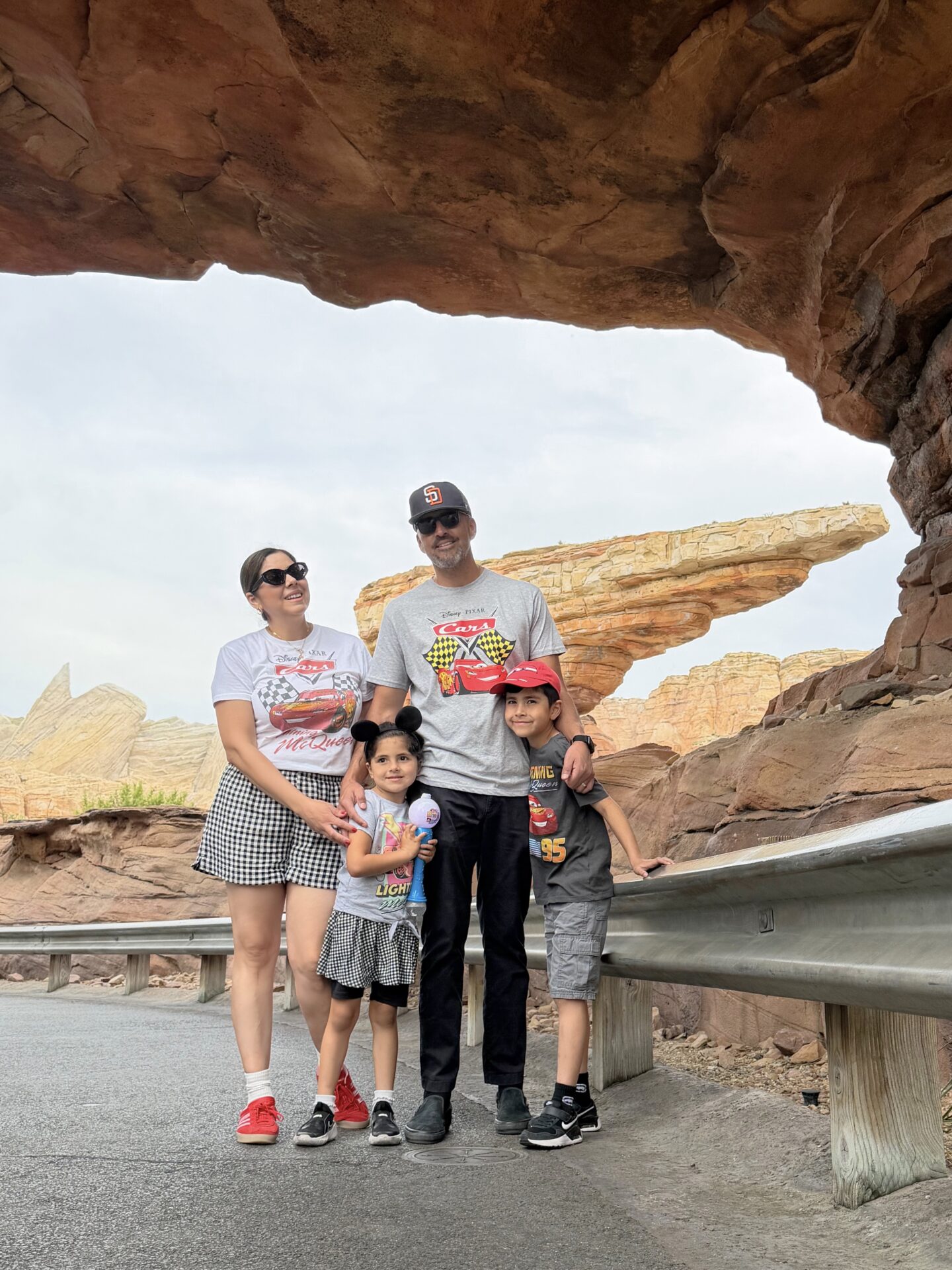 Cute outfit idea for the family at Cars Land California Adventure