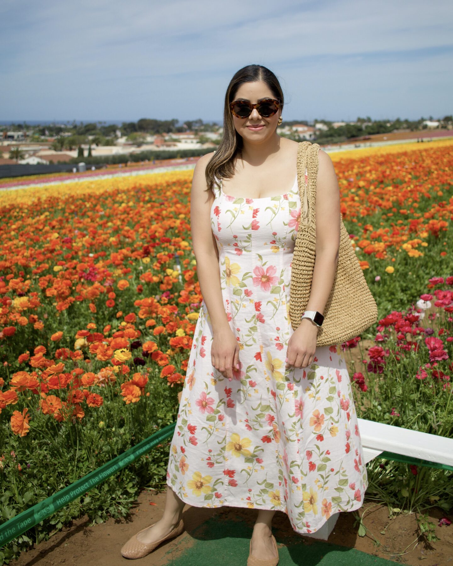 What I wore to the Carlsbad Flower Fields, Spring Outfit